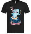Мужская футболка Baby shark Черный фото
