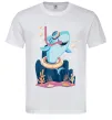 Мужская футболка Baby shark Белый фото