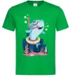 Мужская футболка Baby shark Зеленый фото