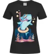 Женская футболка Baby shark Черный Женская футболка Baby shark Черный фото