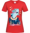 Женская футболка Baby shark Красный Женская футболка Baby shark Красный фото