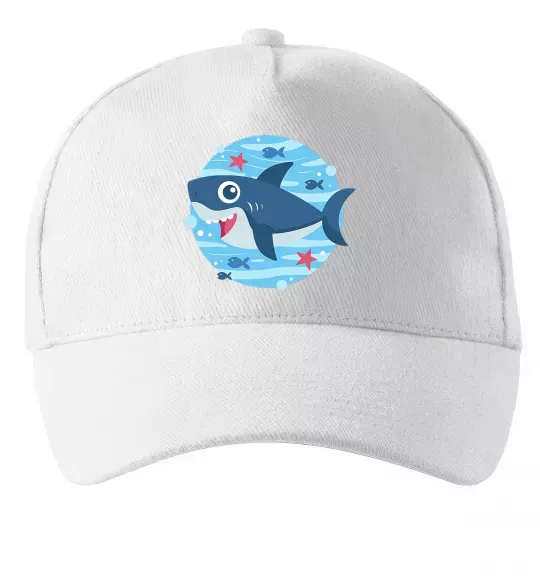 Кепка Happy shark Белый фото