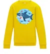 Дитячий світшот Happy shark Сонячно жовтий фото