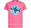Детская футболка Happy shark Ярко-розовый фото