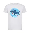 Детская футболка Happy shark Белый фото