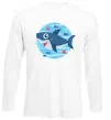 Лонгслив Happy shark Белый фото