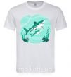 Чоловіча футболка Бирюзовые акулы Білий фото