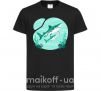 Детская футболка Бирюзовые акулы Черный фото