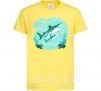 Дитяча футболка Бирюзовые акулы Лимонний фото
