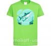 Дитяча футболка Бирюзовые акулы Лаймовий фото