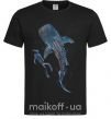Мужская футболка Swimming shark Черный фото