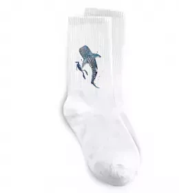 Носки Акула з мультика Белый фото