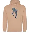 Чоловіча толстовка (худі) Swimming shark Пісочний Чоловіча толстовка (худі) Swimming shark Пісочний фото