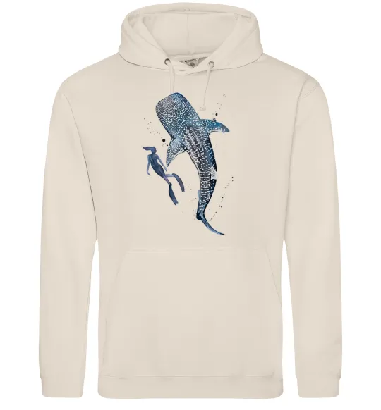 Жіноча толстовка (худі) Swimming shark Таш фото