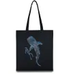 Еко-сумка Swimming shark Чорний фото