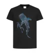 Дитяча футболка Swimming shark Чорний фото