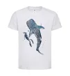 Дитяча футболка Swimming shark Білий фото