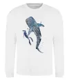 Свитшот Swimming shark Белый Свитшот Swimming shark Белый фото
