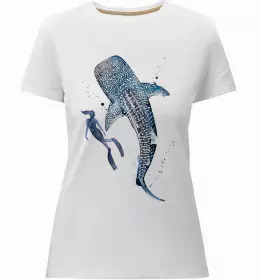 Жіноча преміум футболка Shark is my spirit animal Чорний фото