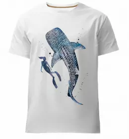 Чоловіча преміум футболка Shark is my spirit animal Чорний фото