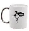 Чашка с цветной ручкой Black shark Серебро фото