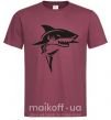 Мужская футболка Black shark Бордовый фото