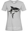 Жіноча футболка Black shark Сірий фото