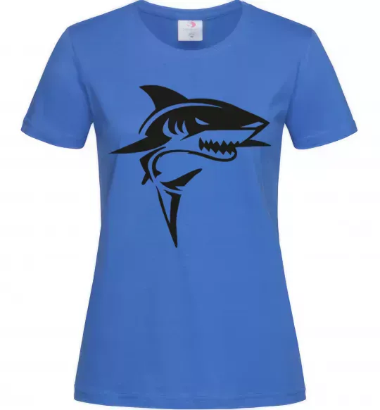Женская футболка Black shark Ярко-синий фото