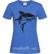 Женская футболка Black shark Ярко-синий фото