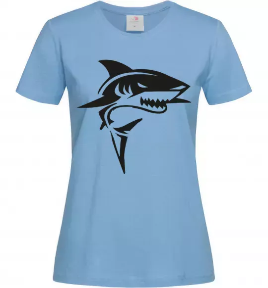 Женская футболка Black shark Голубой фото
