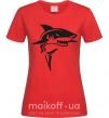 Женская футболка Black shark Красный фото