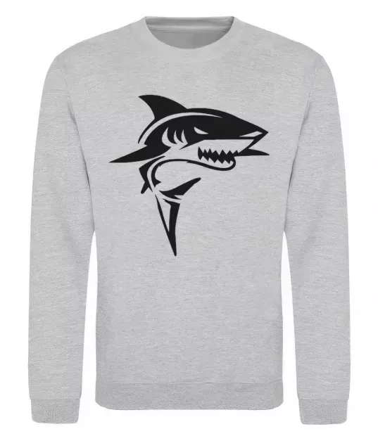 Свитшот Black shark Серый меланж фото