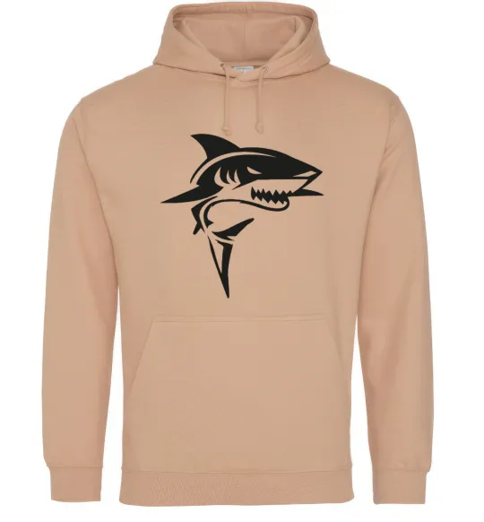 Мужская толстовка (худи) Black shark Песочный фото