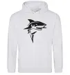 Женская толстовка (худи) Black shark Серый меланж фото