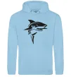 Женская толстовка (худи) Black shark Голубой фото