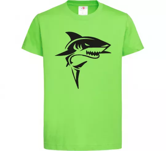 Дитяча футболка Black shark Лаймовий фото