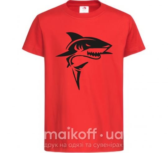Дитяча футболка Black shark Червоний фото