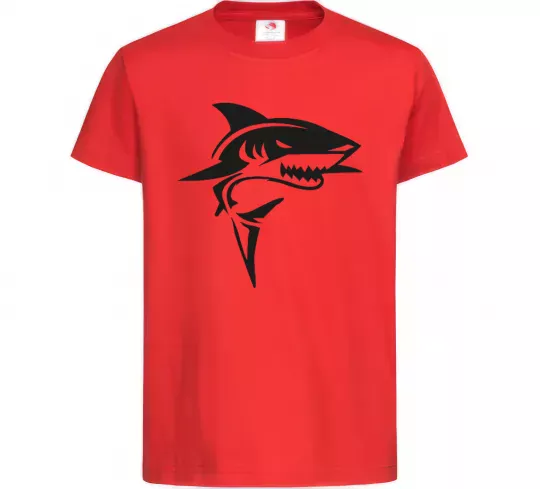 Дитяча футболка Black shark Червоний фото