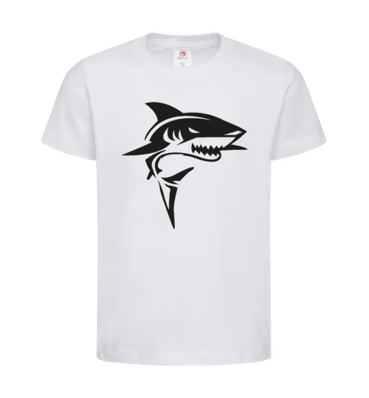 Дитяча футболка Black shark Білий фото