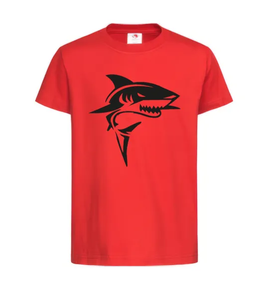 Дитяча футболка Black shark Червоний фото