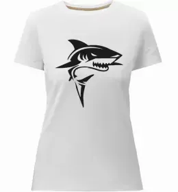 Жіноча преміум футболка Shark is my spirit animal Чорний фото