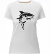 Жіноча преміум футболка Black shark Білий фото