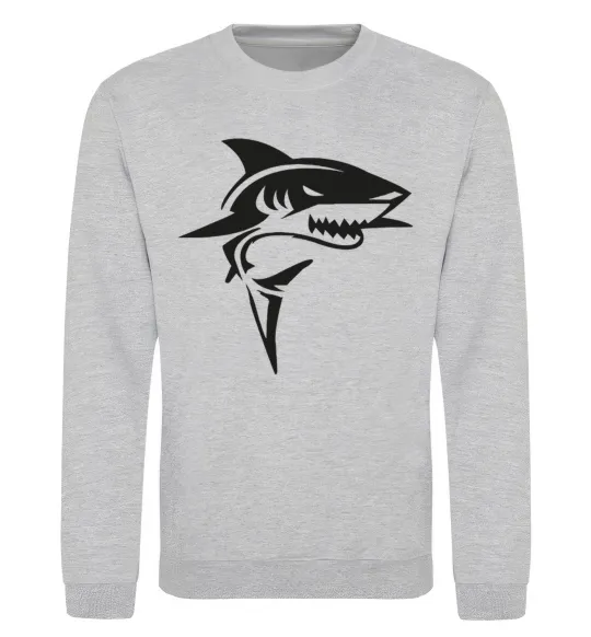 Світшот Black shark Сірий меланж фото