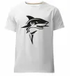Мужская премиум футболка Black shark Белый фото