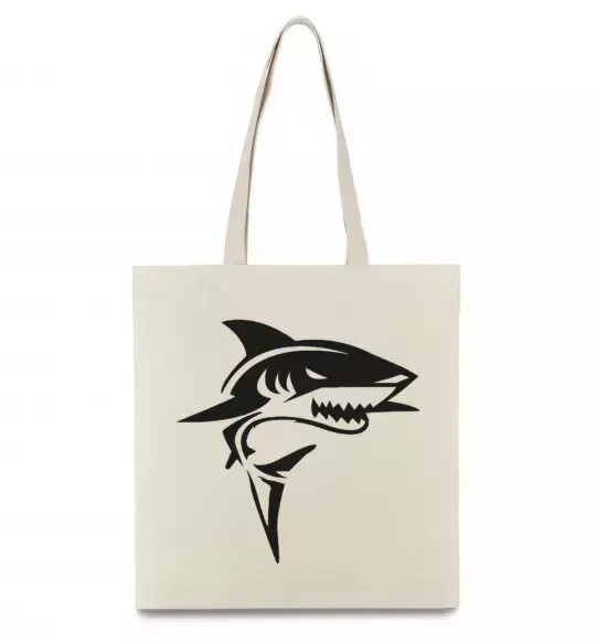 Эко-сумка Black shark Бежевый фото