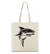 Эко-сумка Black shark Бежевый Эко-сумка Black shark Бежевый фото
