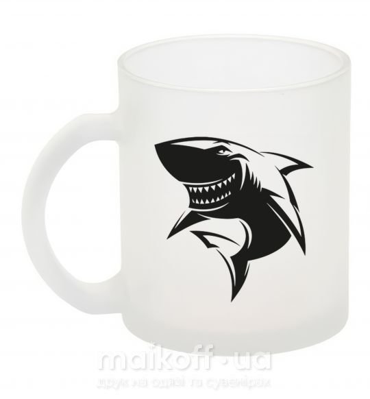 Чашка стеклянная Smiling shark Фроузен фото