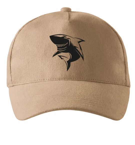 Кепка Smiling shark Пісочний фото