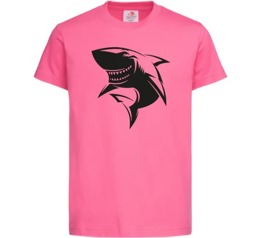 Дитяча футболка Smiling shark Яскраво-рожевий фото