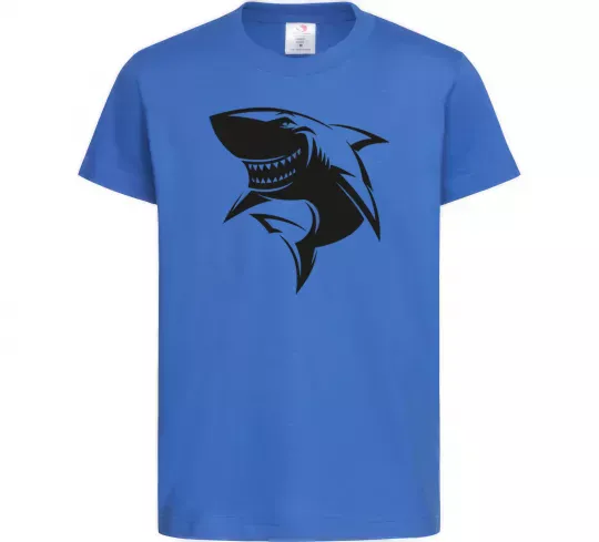 Дитяча футболка Smiling shark Яскраво-синій фото